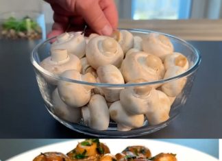 Gljive dinstane u bijelom luku i maslacu sa peršunom!